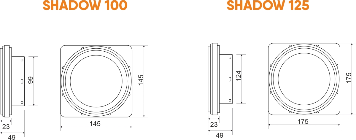 Теневой вентилятор - диффузор Technova SHADOW 100 с обратным клапаном, под натяжной потолок